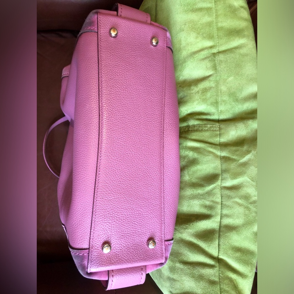 Coach Orchid Pink Leather and Suede Women's Bag - Picture 3 of 16
